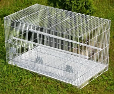 Ekia Клетка для птиц 610 (прямоугольная, 2 кормушки)